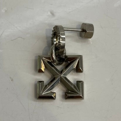 【中古】オフホワイト Off-White メンズジュエリー・アクセサリー ピアス シルバー 201goods-766