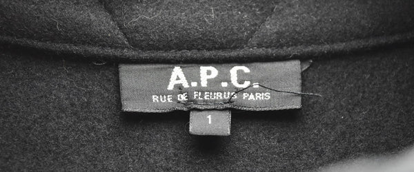 アーペーセー A.P.C. M-65 ミリタリーウールジャケット フィールドジャケット 1 ジャケット ブラック 103MT-2824