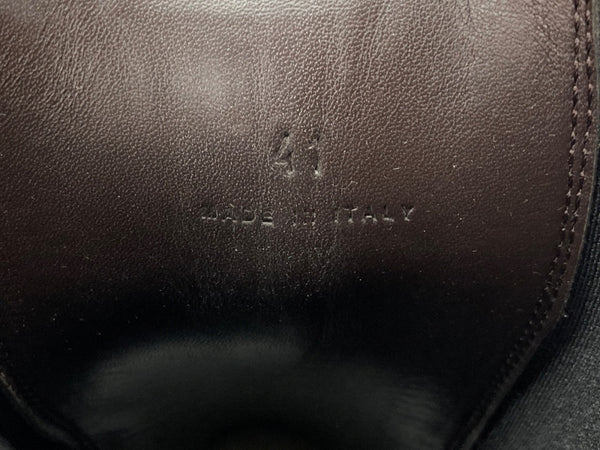 ボッテガヴェネタ BOTTEGA VENETA TIRE BOOT MILITARY CALF タイヤ ブーツ ミリタリー カーフ アンクル 厚底 革靴 赤 黒 630284 VBS50 1507 メンズ靴 ブーツ サイドゴア ブラック サイズ 42 104S-977