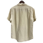 【曜日割引対象外】 ラルフローレン POLO RALPH LAUREN 90's BEACH CAMP オープンカラーシャツ リネン シルク 半袖シャツ ホワイト Lサイズ 201MT-3891 VB