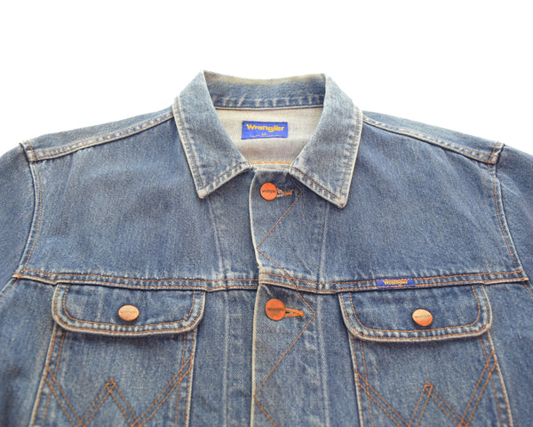 ラングラー Wrangler 124MJ デニムジャケット 4ポケット ジャケット ブルー LLサイズ 103MT-3078