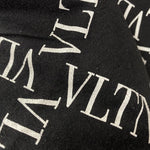 ヴァレンティノ VALENTINO  VLTNグリットプリントオーバーサイズTシャツ RV0MG01UUVC Tシャツ ブラック Lサイズ 201MT-3352