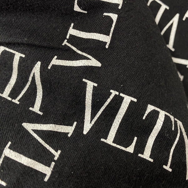 ヴァレンティノ VALENTINO  VLTNグリットプリントオーバーサイズTシャツ RV0MG01UUVC Tシャツ ブラック Lサイズ 201MT-3352