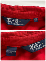 ラルフローレン POLO RALPH LAUREN 80s タイ製 コットンジャケット ブルゾン スイングトップ  ジャケット レッド Sサイズ