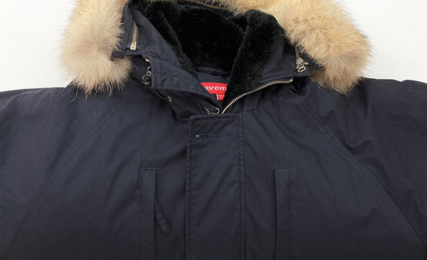 シュプリーム SUPREME OLD N-3B フライトジャケット ダウン ジャケット ファー取り外し可能 紺 ジャケット 無地 ネイビー Mサイズ 104MT-2023