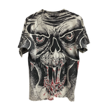 【曜日割引対象外】 ヴィンテージ vintage 90's skull tee タグ無し Tシャツ ホワイト 201MT-4685 VB