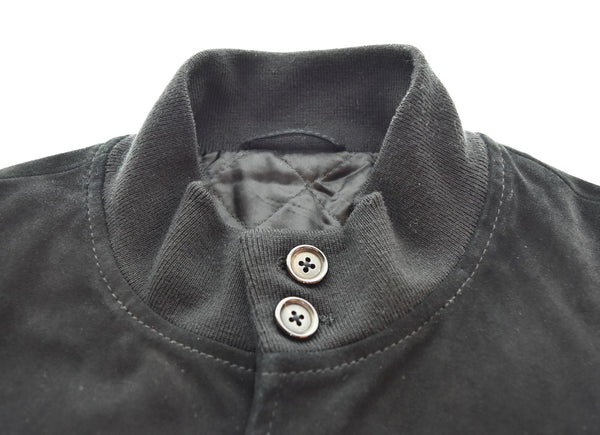 ラルフローレン RalphLauren スウェード レザー ジャケット ブルゾン ディアスキン 鹿革 00's JR-PX-LW-0002 ジャケット ブラック Lサイズ 103MT-2796