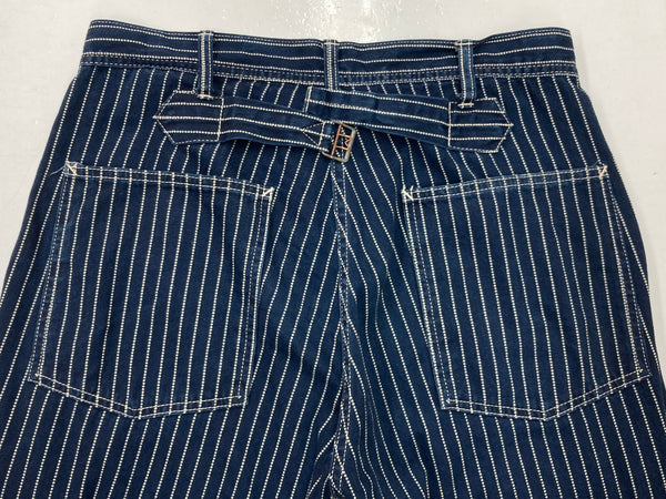 シュガーケーン SUGAR CANE 9oz. WABASH STRIPE ENGINEER PANTS ウォバッシュ ストライプ インディゴ ワーク シンチバック 紺 ストライプ SC40786 ボトムスその他 ネイビー W32 L32 104MB-271