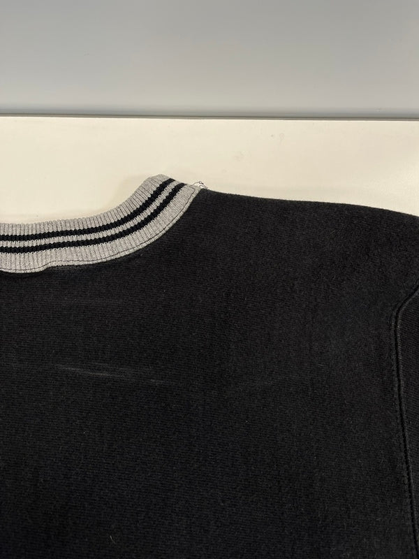 チャンピオン Champion 90s～ ヴィンテージ vintage 刺繍タグ リバースウィーブ REVERSE WEAVE US古着 スクリプトロゴ リブライン 黒  スウェット ブラック Lサイズ 101MT-4156