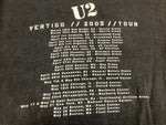 バンド band  00’s U2 VeRTigo TOUR 2005 HOW TO DISMANTLE AN ATOMIC Vintage ヴィンテージ 両面プリント HOW TO DISMANTLE AN ATOMIC Tシャツ ブラック Lサイズ 101MT-3506