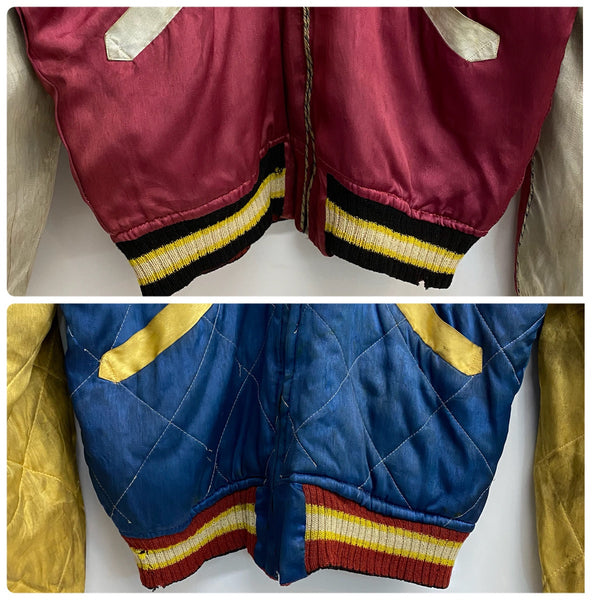 【曜日割引対象外】 ヴィンテージ vintage 50's JAPAN SOUVENIR JACKET スカジャン CHERRY ZIPPER ジャケット レッド 201MT-3775 VB