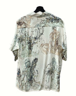 ワコマリア WACKO MARIA × GHOST IN THE SHELL 攻殻機動隊 HAWAIIAN SHIRT ハワイアン シャツ アロハシャツ 半袖 白 半袖シャツ キャラクター ホワイト Sサイズ 104MT-1163