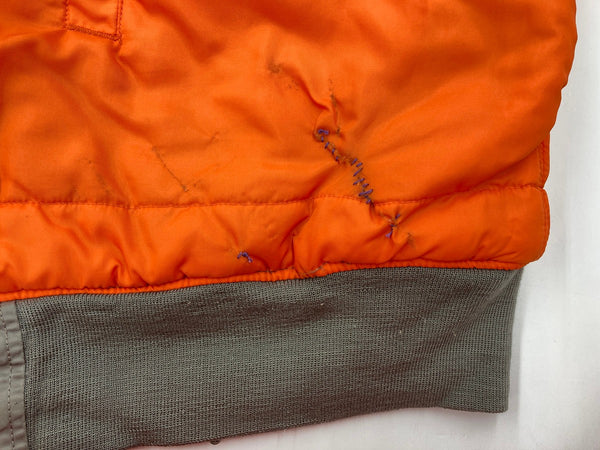 アルファインダストリーズ ALPHA INDUSTRIES MA-1 USAFA フライトジャケット ミリタリー ブルゾン アウター 緑 オレンジ MIL-J-82790J ジャケット 無地 カーキ 2XLサイズ 104MT-2312