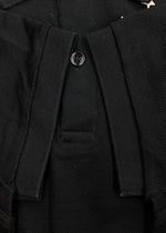 サンローラン Saint Laurent SL STAR POLO 半袖 ポロシャツ 星 月 鹿の子 カットソー YSL 黒 454124 YB1DS 半袖ポロシャツ プリント ブラック XSサイズ 104MT-1339