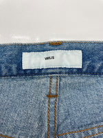 トーガ TOGA VIRILIS 21SS SIDE ZIP DENIM PANTS サイド ジップ デニム パンツ ジップフライ フレア ジーンズ インディゴ 青 無地 TV21-FF315 デニム ブルー サイズ46 104MB-396