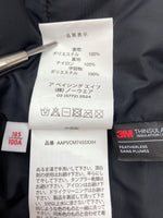 アベイシングエイプ A BATHING APE AAPE WAISTCOAT ウェスト コート ダウン ベスト 黒 AAPVCM7455XXH ベスト ロゴ ブラック XLサイズ 104MT-2152