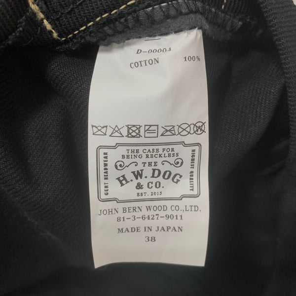 【中古】エイチダブリュードッグアンドコー THE H.W.DOG&CO. トラッカー キャップ TRUCKER CAP D-00004 帽子 メンズ帽子 キャップ ブラック 38サイズ 201goods-778