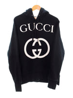 グッチ GUCCI Interlocking G Hooded Sweatshirt インターロッキング G スウェットシャツ Pullover プルオーバー LOGO ロゴ 475374 X3Q25 パーカ ブラック SSサイズ 103MT-1732