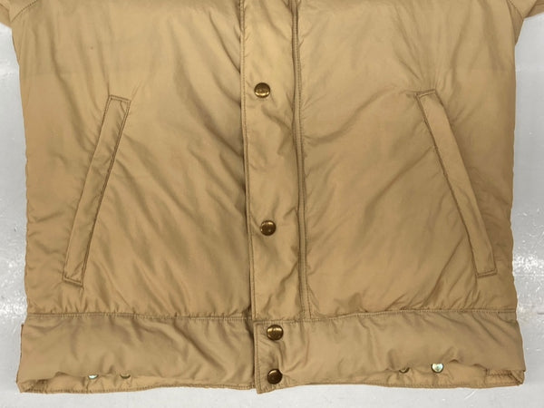 ロッキーマウンテンフェザーベッド Rocky Mountain Featherbed RM CHRISTY JACKET クリスティ ジャケット ダウン ダブルジップ 襟ボア 切替え アウター 薄茶 450-472-22 サイズ 36 ジャケット 無地 ベージュ 104MT-1443