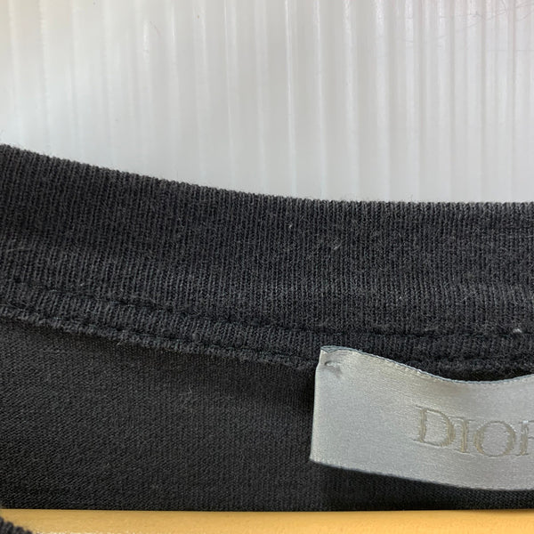 ディオール・オム DIOR HOMME 20AW HOMME ATELIER L/S TEE ロンT ブラック Lサイズ 201MT-4669