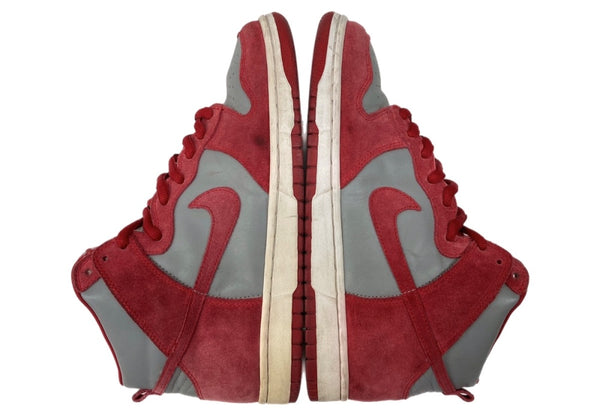 ナイキ NIKE 05年製 DUNK HIGH PRO SB UNLV ダンク ハイ プロ 20周年 ネバダ大学 シューズ 灰 赤 305050-061 メンズ靴 スニーカー レッド 28.5cm 104S-858