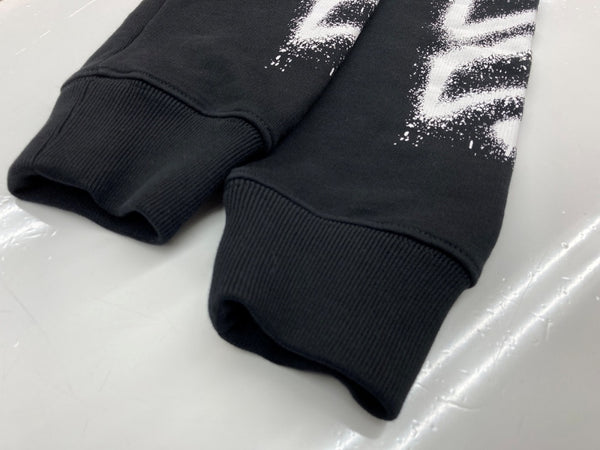 オフホワイト OFF-WHITE Spray Print zip Hoodie スプレー ロゴ プリント ジップアップ フーディ 黒 OMBE001S21FLE002 パーカ ロゴ ブラック Sサイズ 104MT-2231