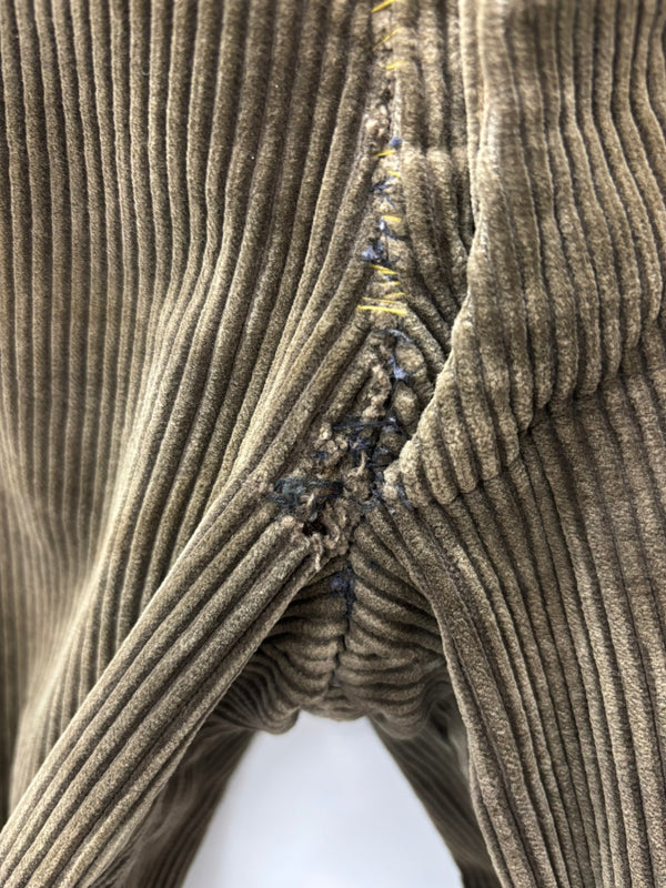 【曜日割引対象外】 ヴィンテージ vintage ~40's 40s 40年代 Le CHAT VERT コーデュロイパンツ ボトムスその他 カーキ 201MB-798 VB