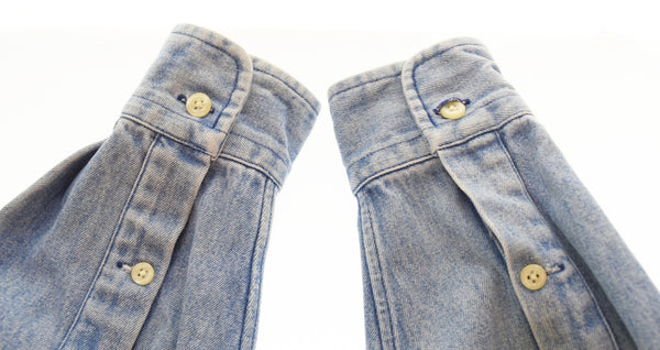 ラルフローレン RalphLauren 80s 90s POLO COUNTRY ポロ カントリービンテージ デニム 長袖 シャツ 長袖シャツ ブルー Sサイズ 103MT-3226