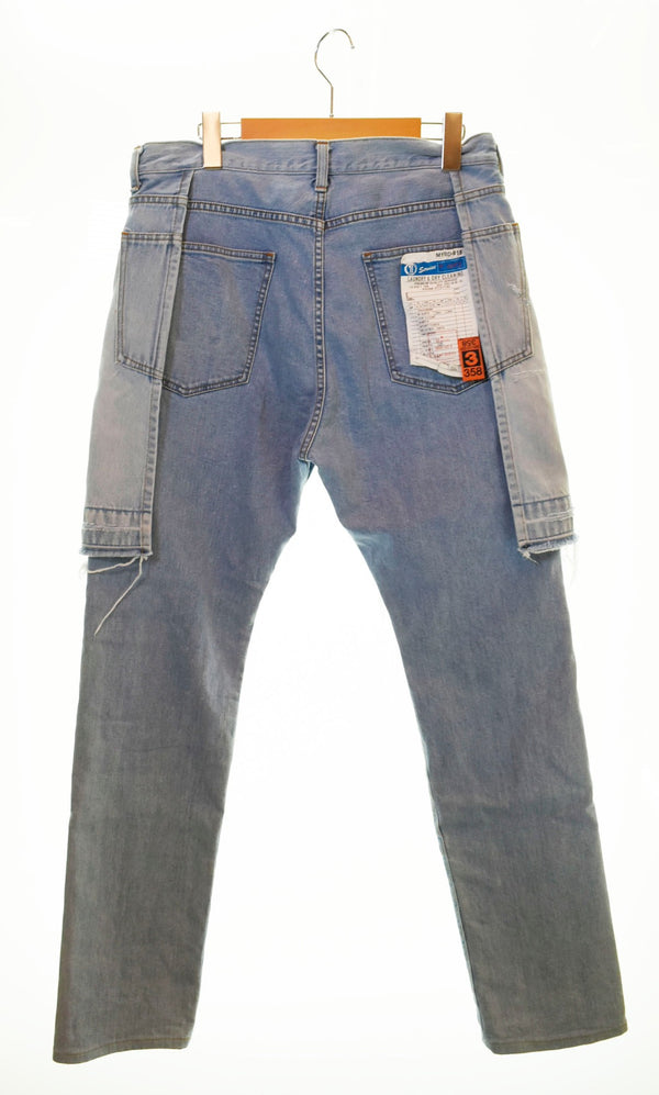 ミハラヤスヒロ MIHARA YASUHIRO Patchwork Denim Pants ドッキングレイヤード デニムパンツ 青 A02PT024 デニム ブルー 48 103MB-247