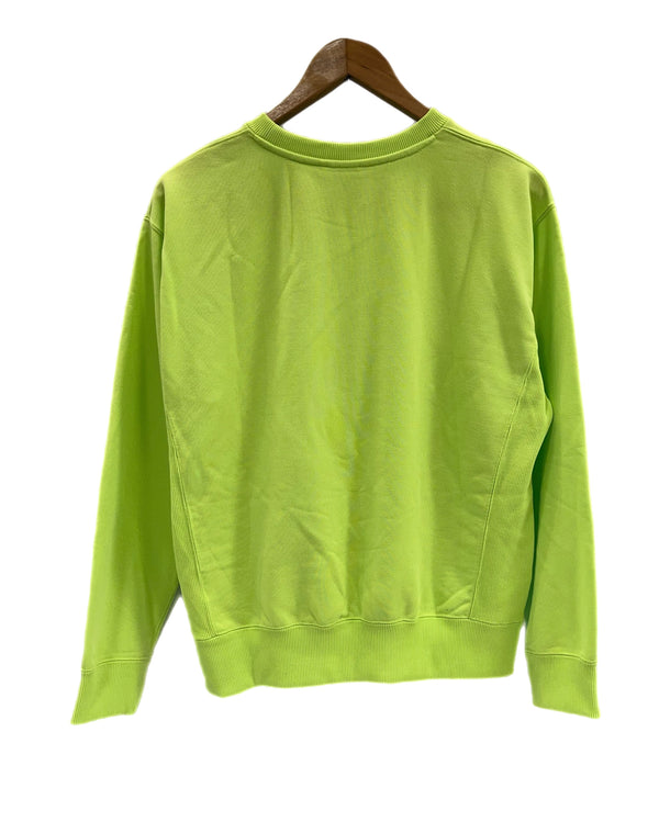 ノースフェイス THE NORTH FACE ヘザースウェットクルー トレーナー クルーネック シャープグリーン 黄緑 NTW12232 スウェット グリーン Lサイズ 101LT-227