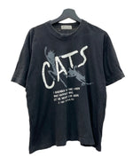 ヴィンテージ vintage 80s 80年代 CATS キャッツ ミュージカル アートT 半袖 黒 Tシャツ プリント ブラック Mサイズ 104MT-1667
