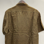 【曜日割引対象外】 ラルフローレン Polo By Ralph Lauren 90's BONNARD シルク リネン 半袖シャツ イエロー Mサイズ 201MT-4540 VB