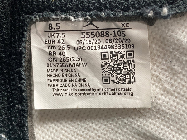 ナイキ NIKE 20年製 AIR JORDAN 1 RETRO HIGH OG MOCHA エア ジョーダン レトロ ハイ ダーク モカ AJ1 白 茶 黒 555088-105 メンズ靴 スニーカー ブラウン 26.5cm 104S-952