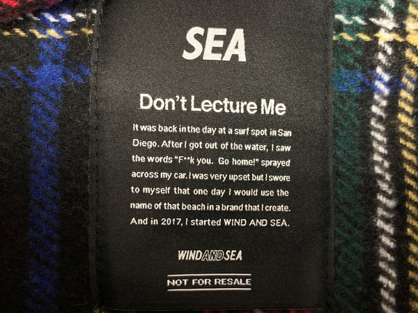 ウィンダンシー WIND AND SEA CPO SHIRT JACKET シャツ ステンカラー フロントボタン ロゴ 刺繍 WDS-O-GEN-23-Q2-JK-06 ジャケット チェック マルチカラー Lサイズ 104MT-1882