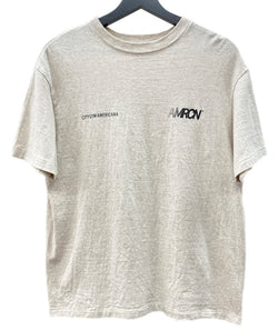 アメリカーナ AMERICANA ラフィー 丸胴 プリントT 半袖 カットソー クルーネック グラフィック レタリング バックロゴ 日本製 GRAY 灰色 Tシャツ ロゴ グレー 104LT-218