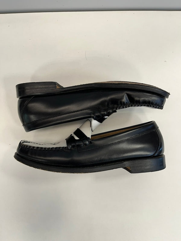 ジーエイチバス G.H.BASS Weejuns LARSON ラーソン ツートンカラー コイン ローファー 白 黒 BA11010H 001 メンズ靴 ローファー ブラック サイズ42 101sh-2090