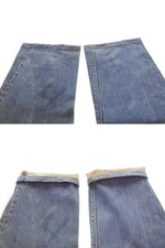 リーバイス Levi's 70s 505-0217 66前期 最初期 ボタン裏5 スレーキスタンプ 42TALON 70's デニム ブルー W36 103MB-587