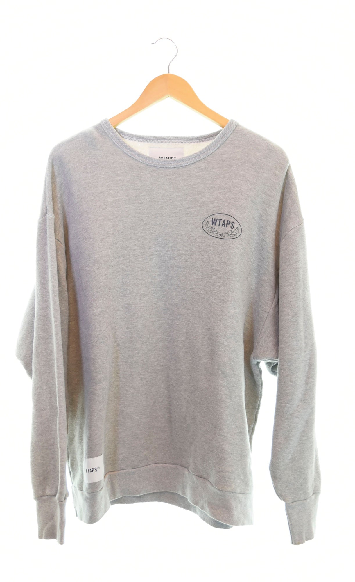 ダブルタップス WTAPS ACADEMY CREW NECK クルーネック コットン スウェット トレーナー 212ATDT-CSM28 3  スウェット グレー 103MT-1075 | 古着通販のドンドンサガール