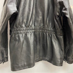 【曜日割引対象外】 アメカジ系 LEATHER ITEM レザージャケット コート ジャケット ブラック 50サイズ 201MT-4461 VB