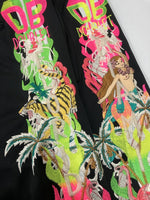 ダブレット doublet 19SS CHAOS EMBROIDERY TRACK PANTS トラックパンツ 刺繍 ジャージ ズボン 黒 ロゴ 19SS08PT92 ボトムスその他 ブラック Mサイズ 104MB-388