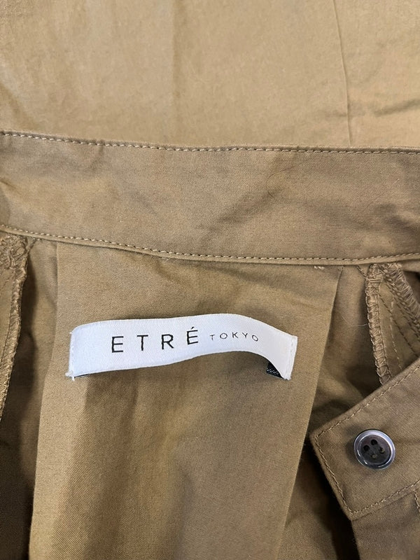 エトレトウキョウ ETRE TOKYO デザインタック シャツワンピース  1220630111-1 ワンピース カーキ フリーサイズ 101LT-207