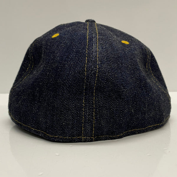 【曜日割引対象外】 【中古】ニューエラ New Era × ONE PIECE OF ROCK 8サイズ デニム 帽子 メンズ帽子 キャップ ブルー 201goods-831 VB