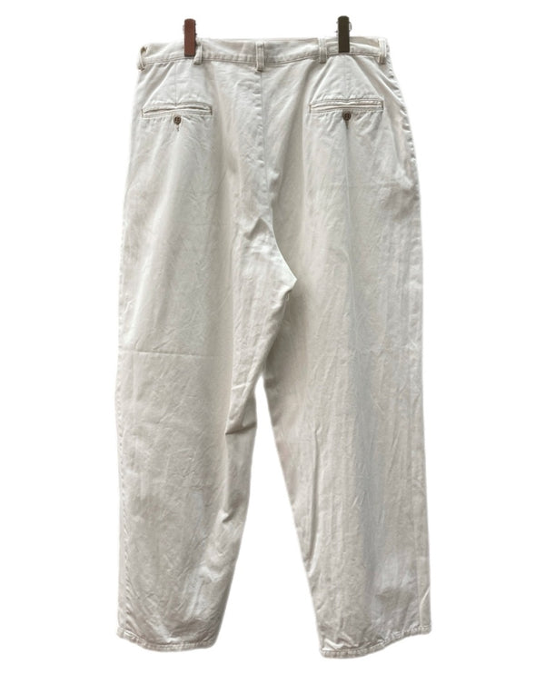 ダブルアールエル RRL 90s CHINO PANTS チノ パンツ ワーク 三ツ星タグ USA製 トラウザーズ Ralph Lauren 白 無地 チノパン ホワイト 104MB-338
