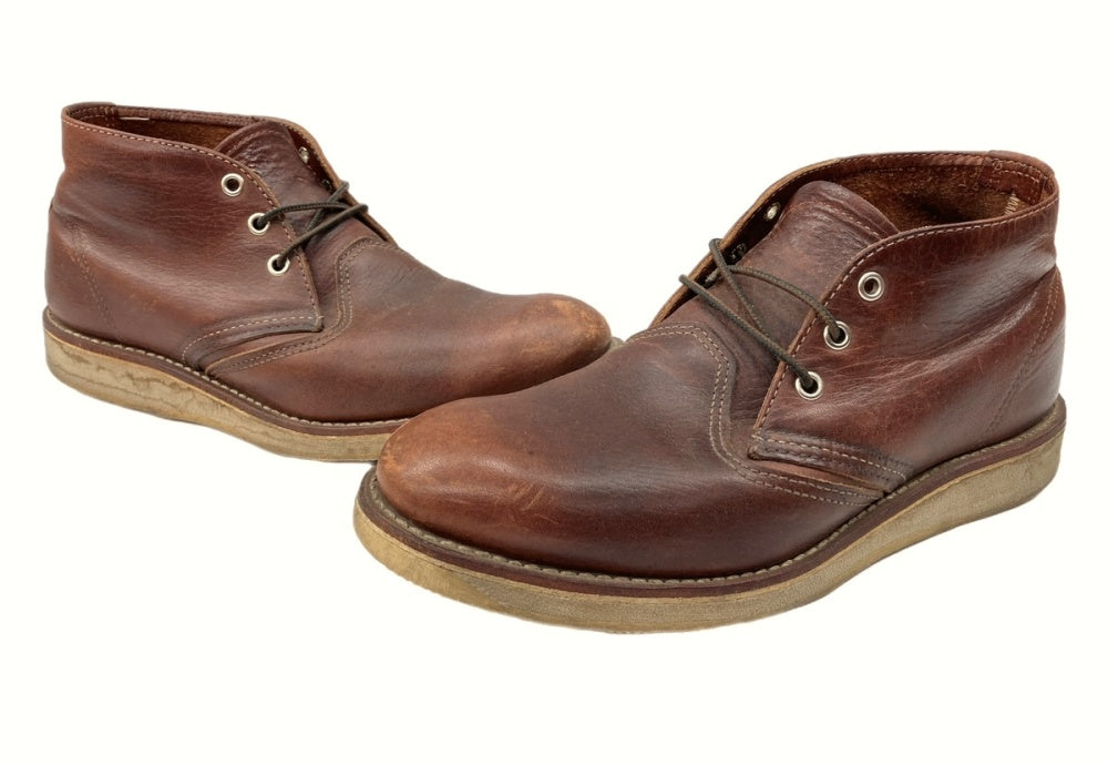 レッドウィング RED WING Work Chukka Boot ワーク チャッカ ブーツ USA製 シューズ 9D 茶色 3141 メンズ靴 ブーツ  チャッカ ブラウン 27cm 104-shoes394 | 古着通販のドンドンサガール