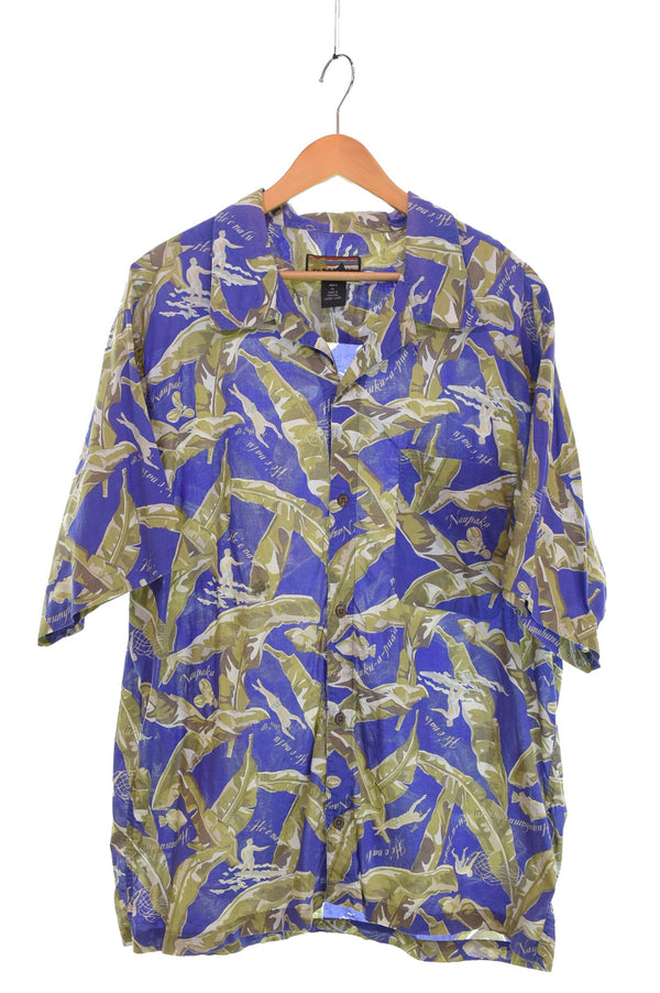 パタゴニア PATAGONIA 90s PATALOHA バナナラマ アロハシャツ ポルトガル製  90's パタロハ コットンオープカラーシャツ  半袖シャツ マルチカラー LLサイズ 103MT-3332