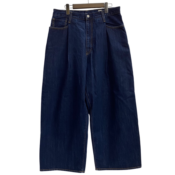【曜日割引対象外】 リーバイス Levi's WIDE PLEAT CROP バギー ワイドパンツ blue tab デニム ブルー W32サイズ 201MB-856 VB