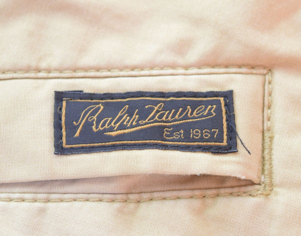 ラルフローレン RalphLauren 90s スウィングトップ ブルゾン 中綿 チンストラップ TALONジッパー ジャケット ベージュ LLサイズ 103MT-2630