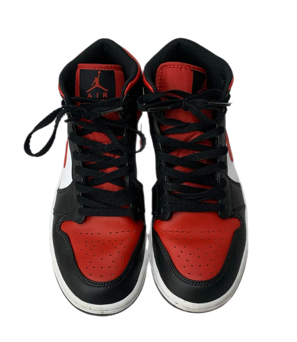 ナイキ NIKE エアジョーダン1 ミッド "ブラック/ ジムレッド/ホワイト" Air Jordan 1 Mid "Black/Gym Red/White" 554724-079  メンズ靴 スニーカー レッド 26cmサイズ 201-shoes997