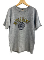 チャンピオン Champion 80s～ ヴィンテージ Vintage トリコタグ リバースウィーブ REVERSE WEAVE US古着 ノートルダム大学 カレッジプリント   Tシャツ グレー Lサイズ 101MT-4529