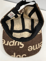 シュプリーム SUPREME 18AW Harris Tweed Camp Cap ハリスツイード キャンプキャップ 帽子 メンズ帽子 キャップ ブラウン 101hat-146